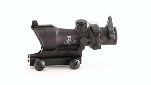 Trijicon ACOG 4x32mm Crosshair/Amber Center Reticle Rifle Scope .223 Ballistic 360 View - image 10 from the video